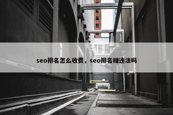 seo排名怎么收费，seo排名赚违法吗