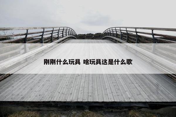 刚刚什么玩具 啥玩具这是什么歌