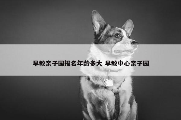 早教亲子园报名年龄多大 早教中心亲子园