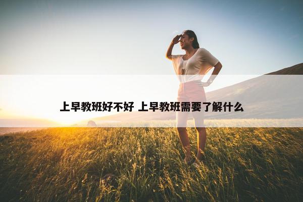 上早教班好不好 上早教班需要了解什么