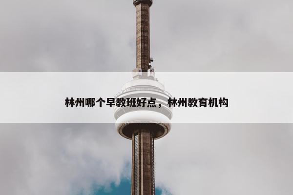 林州哪个早教班好点，林州教育机构