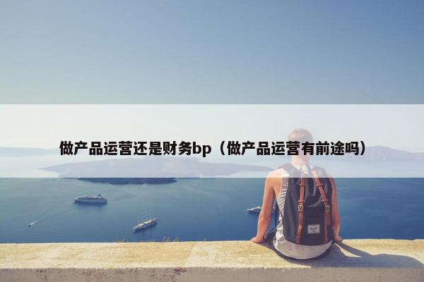 做产品运营还是财务bp（做产品运营有前途吗）