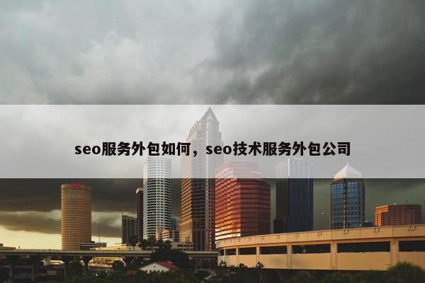 seo服务外包如何，seo技术服务外包公司