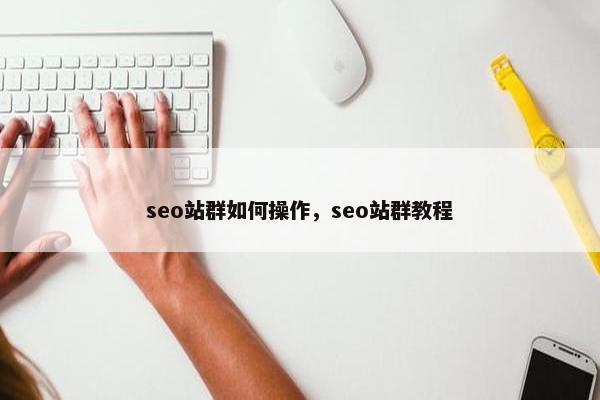 seo站群如何操作，seo站群教程