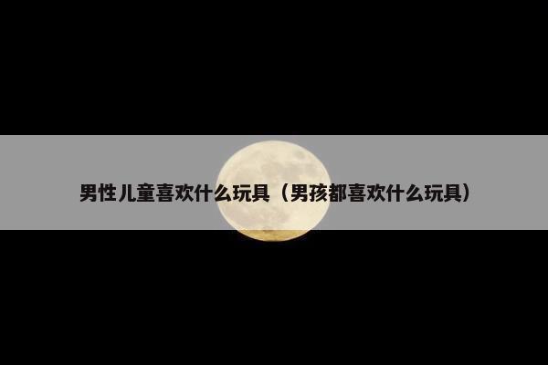 男性儿童喜欢什么玩具（男孩都喜欢什么玩具）