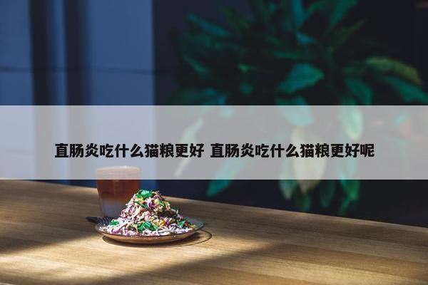 直肠炎吃什么猫粮更好 直肠炎吃什么猫粮更好呢