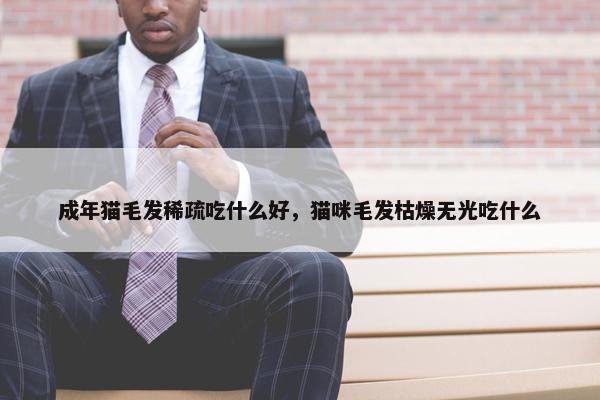 成年猫毛发稀疏吃什么好，猫咪毛发枯燥无光吃什么