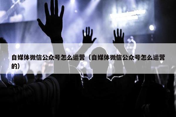 自媒体微信公众号怎么运营（自媒体微信公众号怎么运营的）