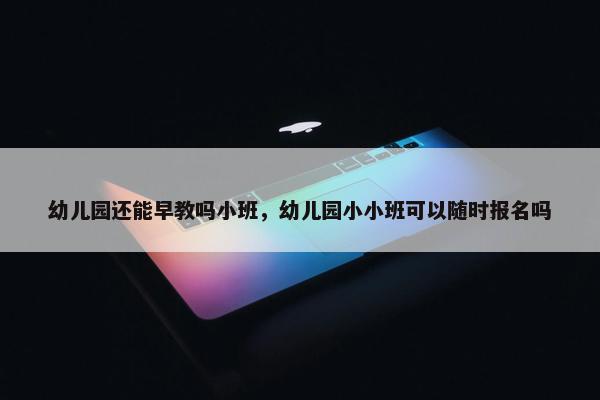 幼儿园还能早教吗小班，幼儿园小小班可以随时报名吗