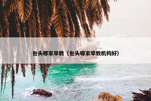 包头哪家早教（包头哪家早教机构好）