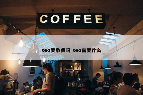 seo要收费吗 seo需要什么