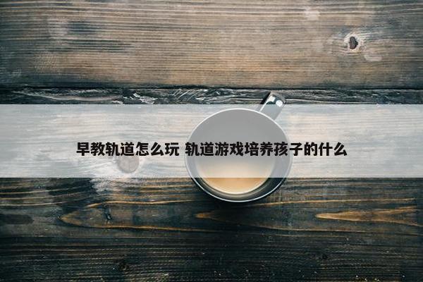 早教轨道怎么玩 轨道游戏培养孩子的什么