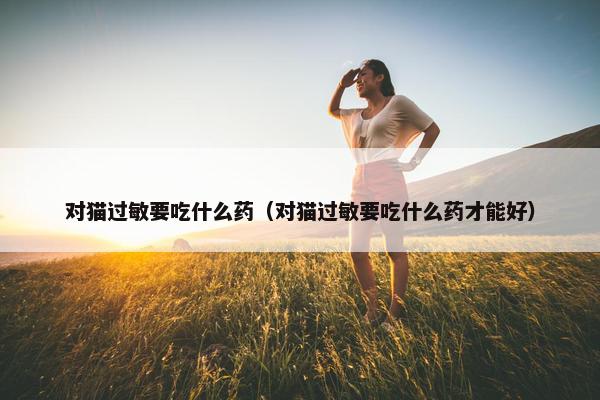 对猫过敏要吃什么药（对猫过敏要吃什么药才能好）