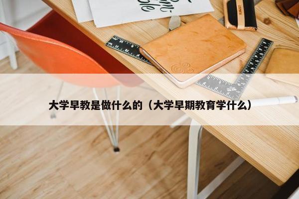 大学早教是做什么的（大学早期教育学什么）