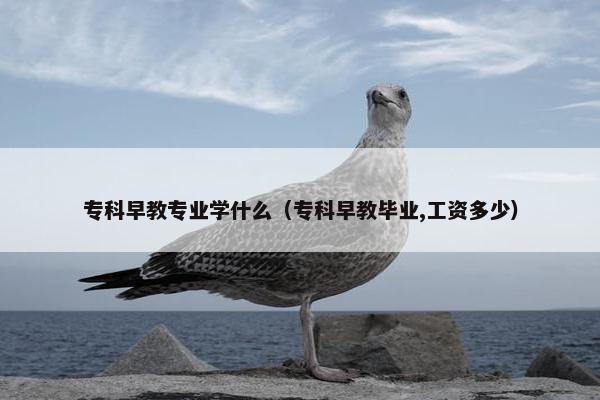 专科早教专业学什么（专科早教毕业,工资多少）