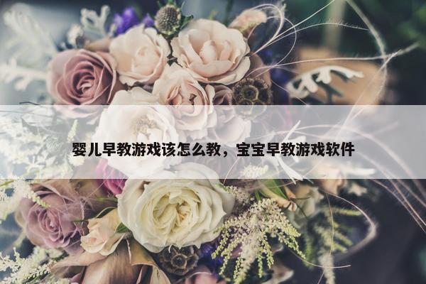 婴儿早教游戏该怎么教，宝宝早教游戏软件