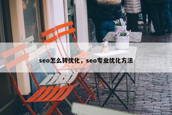 seo怎么转优化，seo专业优化方法