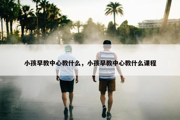 小孩早教中心教什么，小孩早教中心教什么课程