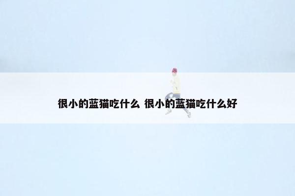 很小的蓝猫吃什么 很小的蓝猫吃什么好