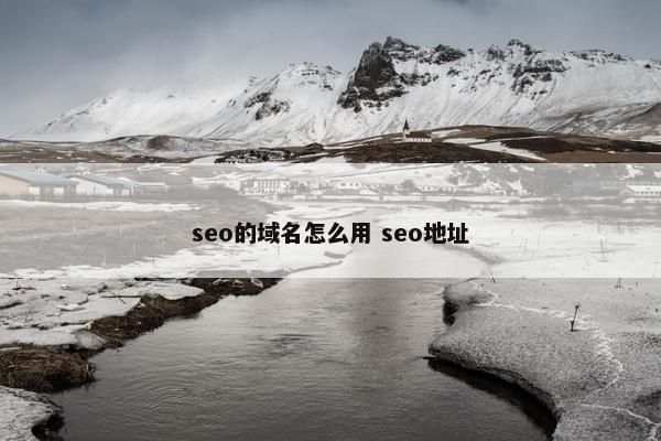 seo的域名怎么用 seo地址