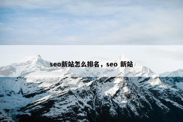 seo新站怎么排名，seo 新站