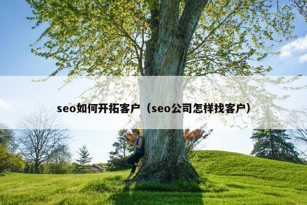 seo如何开拓客户（seo公司怎样找客户）