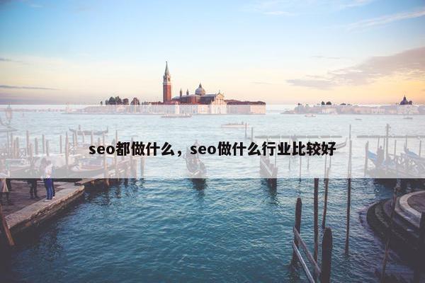 seo都做什么，seo做什么行业比较好