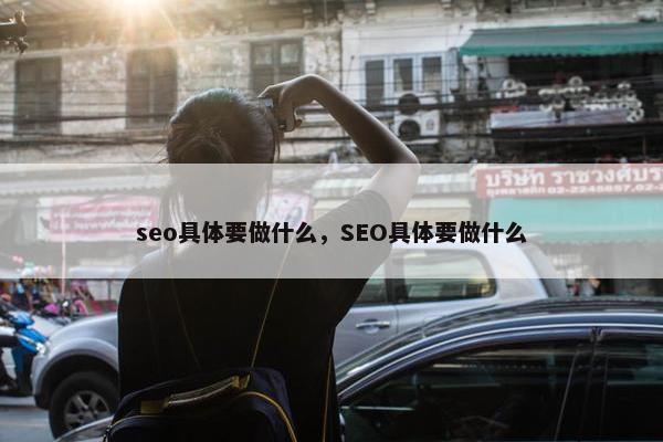 seo具体要做什么，SEO具体要做什么