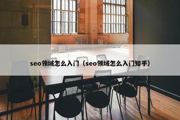 seo领域怎么入门（seo领域怎么入门知乎）