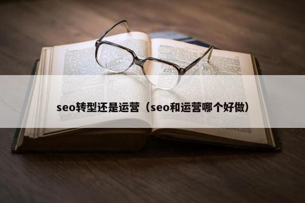 seo转型还是运营（seo和运营哪个好做）