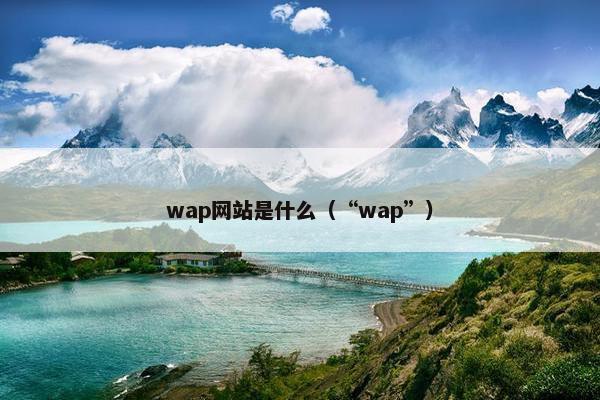 wap网站是什么（“wap”）