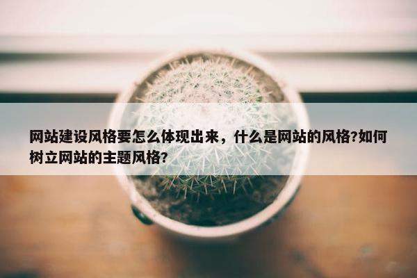 网站建设风格要怎么体现出来，什么是网站的风格?如何树立网站的主题风格?