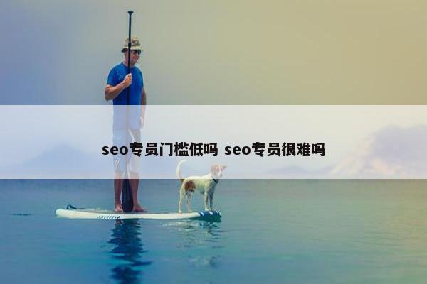 seo专员门槛低吗 seo专员很难吗