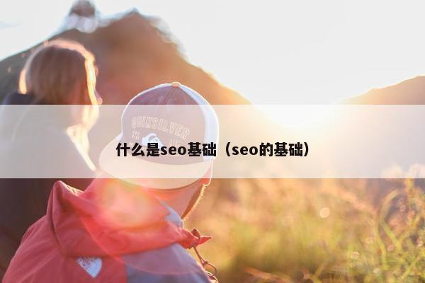 什么是seo基础（seo的基础）