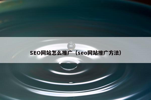 SEO网站怎么推广（seo网站推广方法）