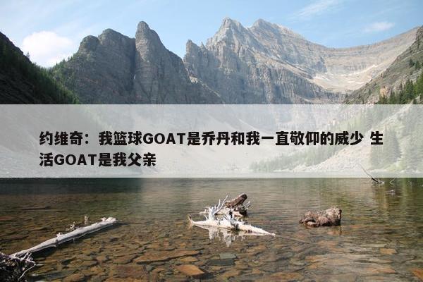 约维奇：我篮球GOAT是乔丹和我一直敬仰的威少 生活GOAT是我父亲