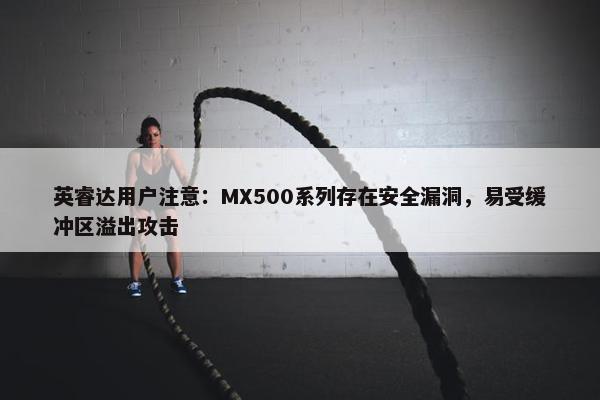 英睿达用户注意：MX500系列存在安全漏洞，易受缓冲区溢出攻击