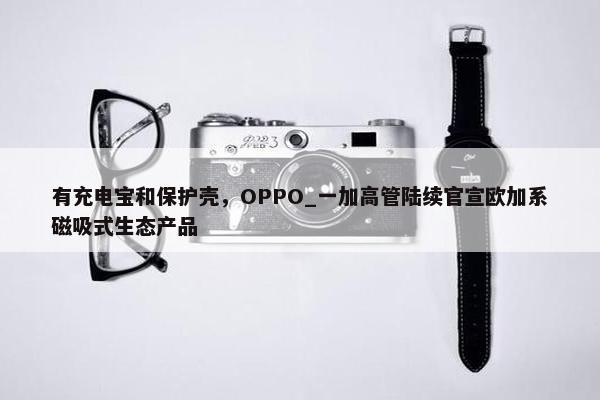 有充电宝和保护壳，OPPO_一加高管陆续官宣欧加系磁吸式生态产品