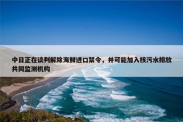 中日正在谈判解除海鲜进口禁令，并可能加入核污水排放共同监测机构