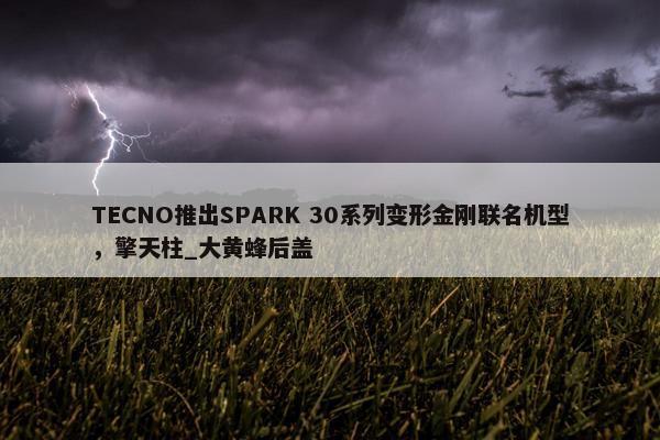 TECNO推出SPARK 30系列变形金刚联名机型，擎天柱_大黄蜂后盖