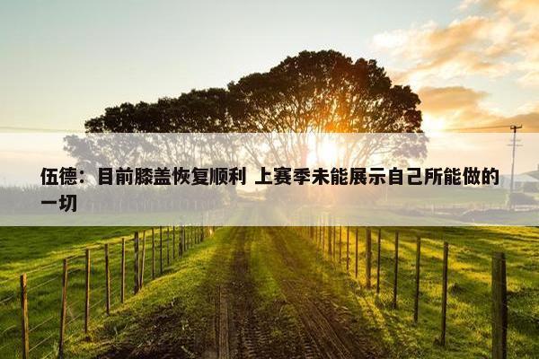 伍德：目前膝盖恢复顺利 上赛季未能展示自己所能做的一切