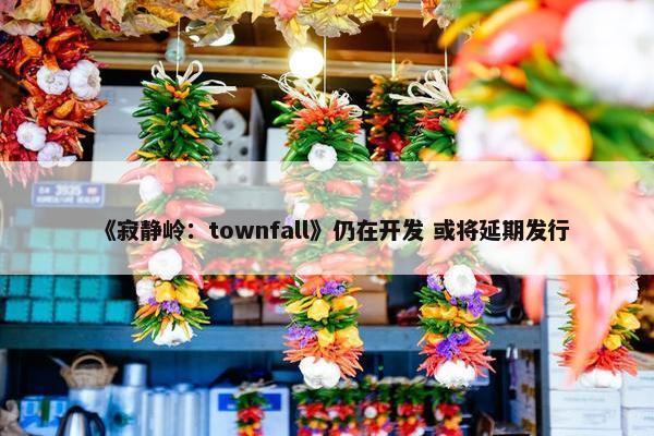 《寂静岭：townfall》仍在开发 或将延期发行