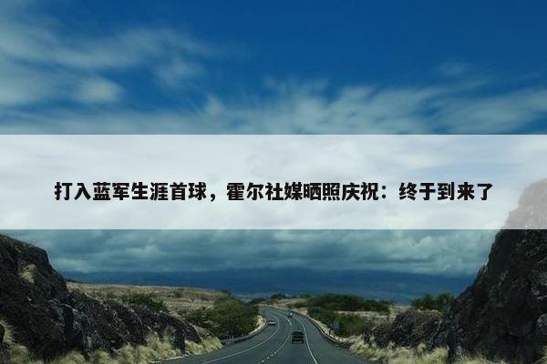 打入蓝军生涯首球，霍尔社媒晒照庆祝：终于到来了