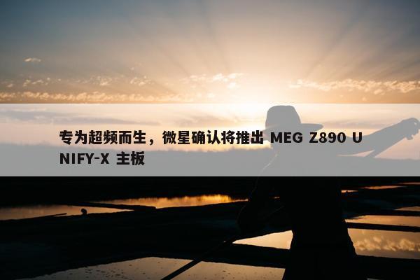 专为超频而生，微星确认将推出 MEG Z890 UNIFY-X 主板