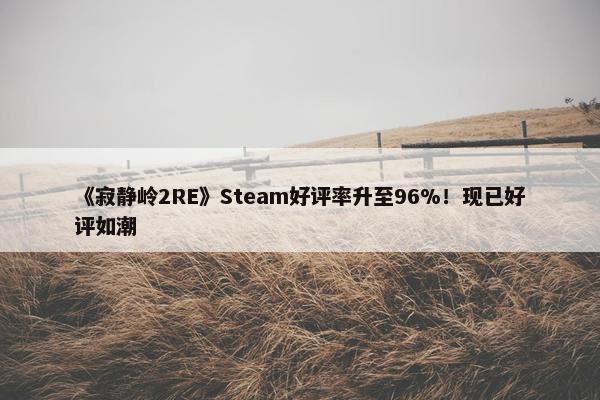 《寂静岭2RE》Steam好评率升至96%！现已好评如潮