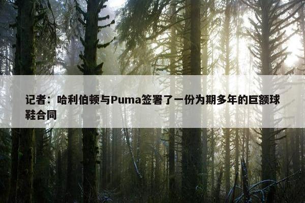 记者：哈利伯顿与Puma签署了一份为期多年的巨额球鞋合同