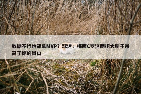 数据不行也能拿MVP？球迷：梅西C罗这两把大刷子吊高了你的胃口