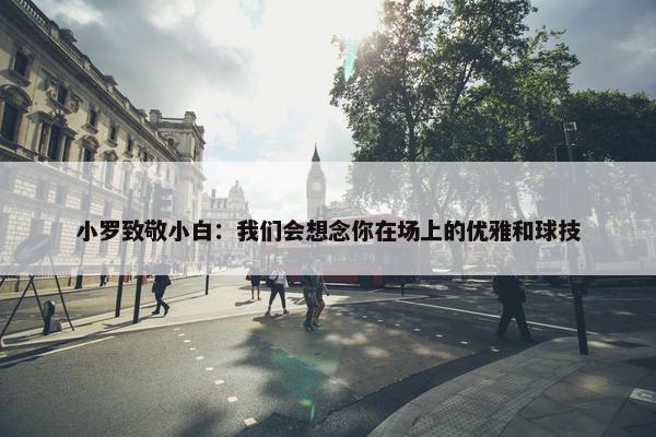 小罗致敬小白：我们会想念你在场上的优雅和球技