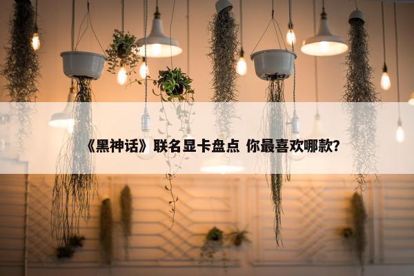 《黑神话》联名显卡盘点 你最喜欢哪款？