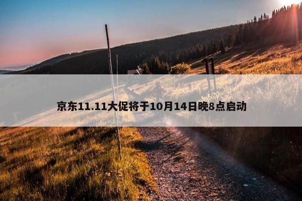 京东11.11大促将于10月14日晚8点启动